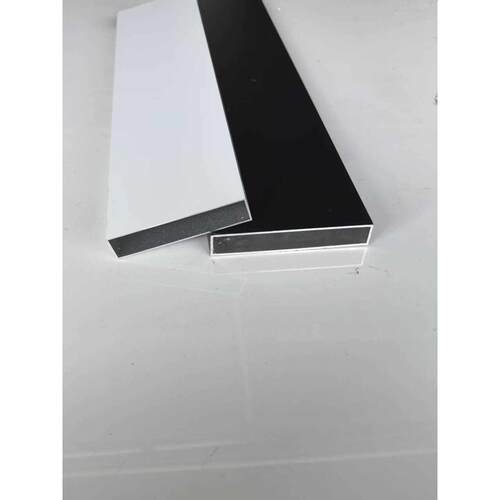 铝合金烤方管2扁管20x10020x100,20x厚10空心管黑漆色白色加矩形