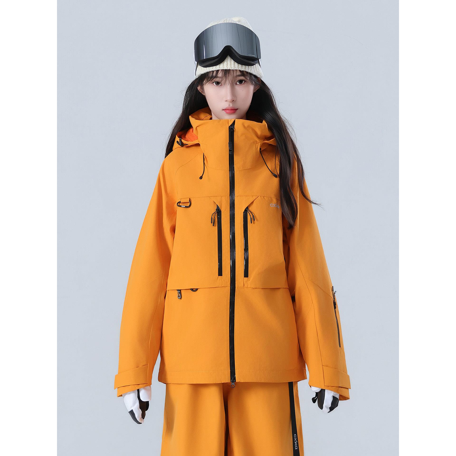 滑雪板服单上衣女防水压加厚L全胶专业雪服套装男双板2057825新款