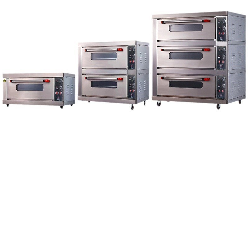 电烤箱商用一层双层双盘大型面包披萨蛋糕烤饼烘焙大容量燃气烤炉