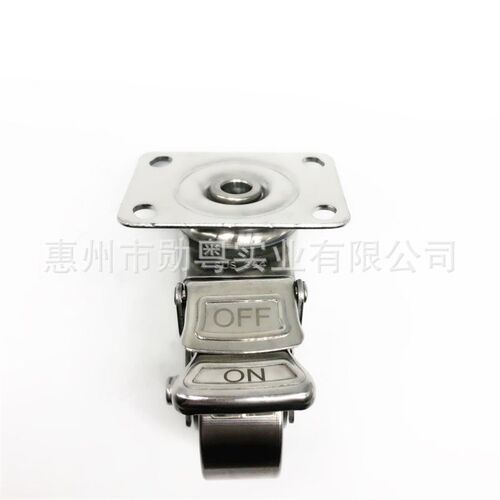 新品厂销厂品4不锈钢脚c轮 3寸万向脚轮耐磨带刹车 平板手推车轮