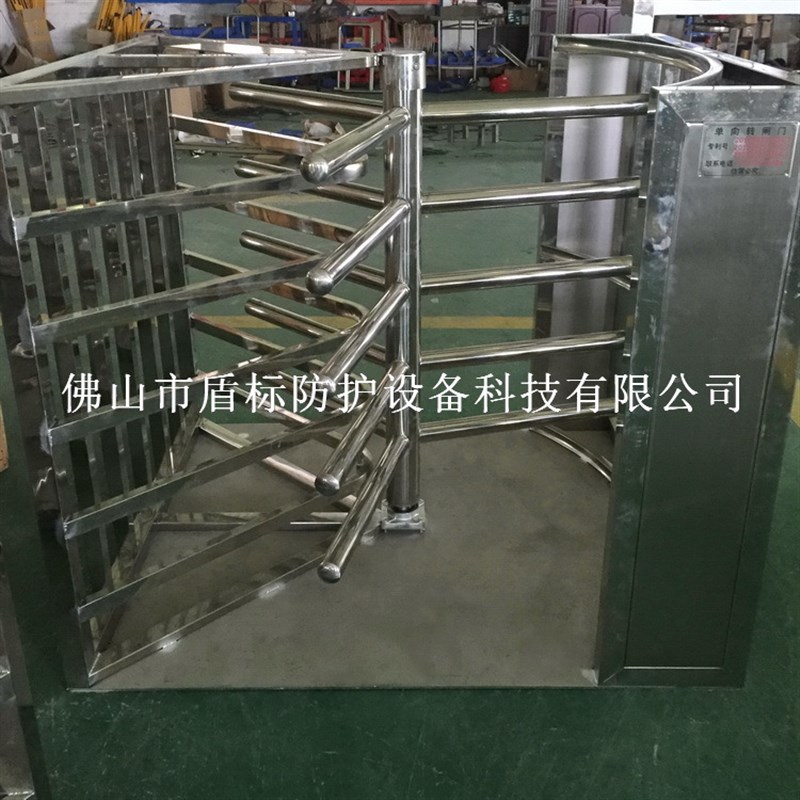 超市转闸手动十字式旋转闸口 购物通道防盗单向门 不锈钢旋转门