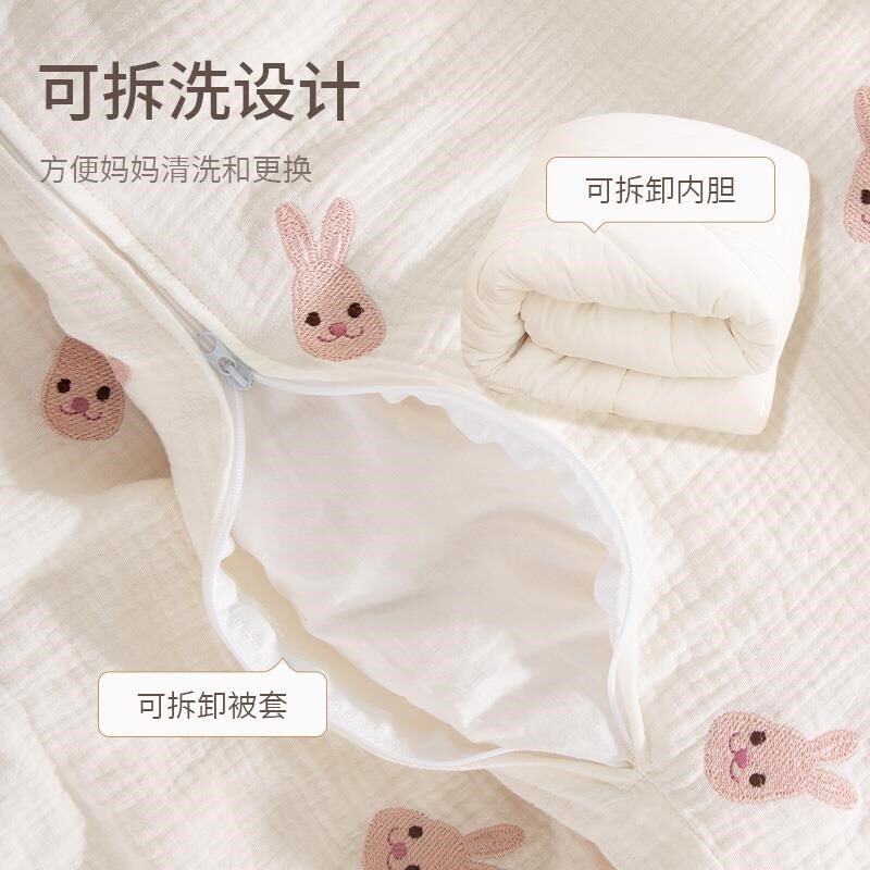 婴儿纱布被子春秋夏季新生宝宝小毯J子儿童盖毯幼儿园午睡