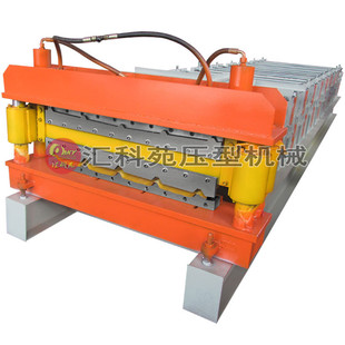 金属板琉璃瓦滚压成型机 全自动压瓦机供应双层彩钢瓦压型机
