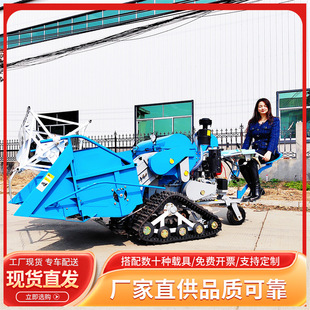 乘坐自走式 稻谷收割機 水稻收割機 水旱兩用多地形使用履帶式