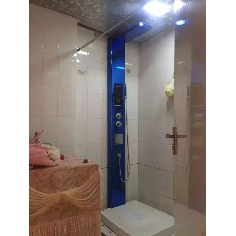 集成加热电热水器淋浴屏多档功能按摩淋浴套装大功率恒温即热式