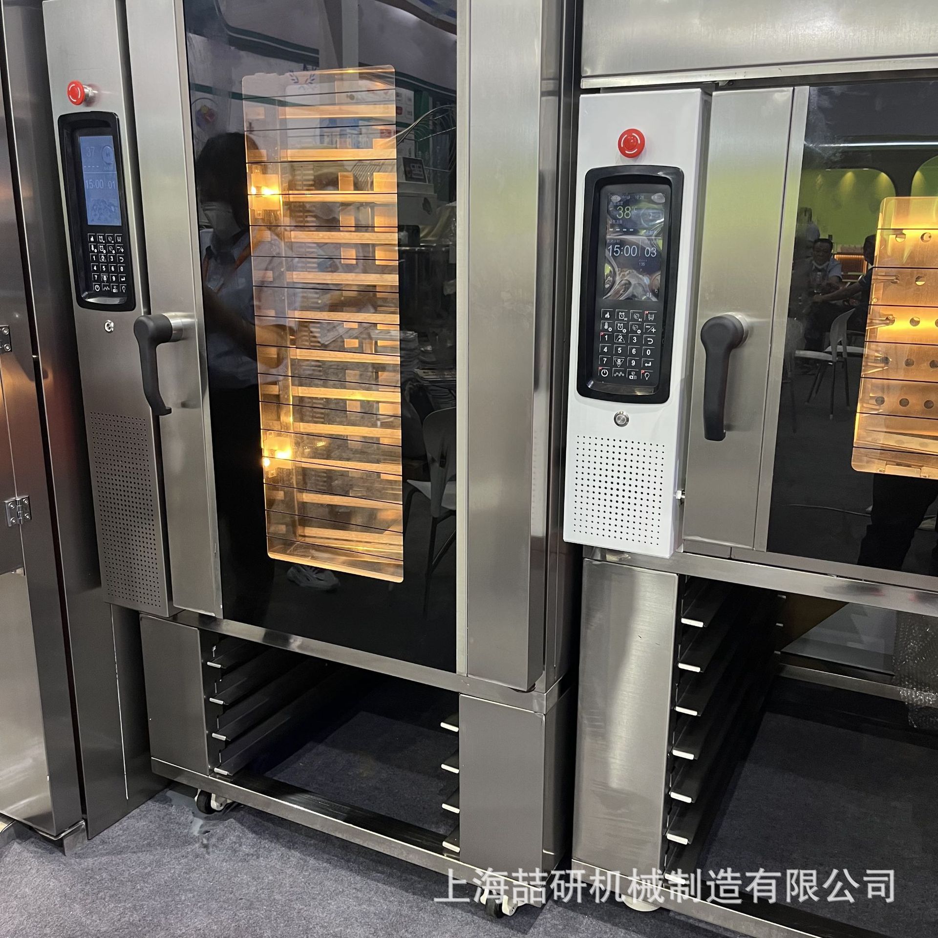 厂家定制喷雾加湿全自动智能烤鸭炉热风旋转炉大型商用烤鸡烘炉