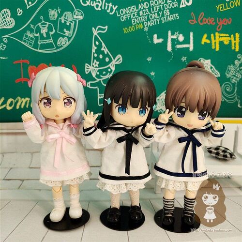 美嘟嘟娃衣-校服 nOB11 Azone12超萌水手服套装