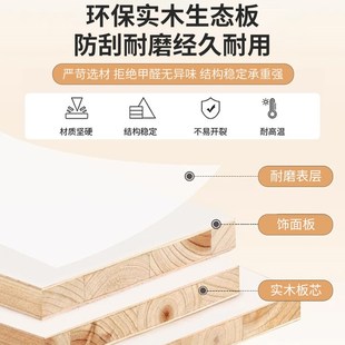 岩板厨房置物柜子实木切菜桌储物架微波炉收纳多层落地家用碗橱柜