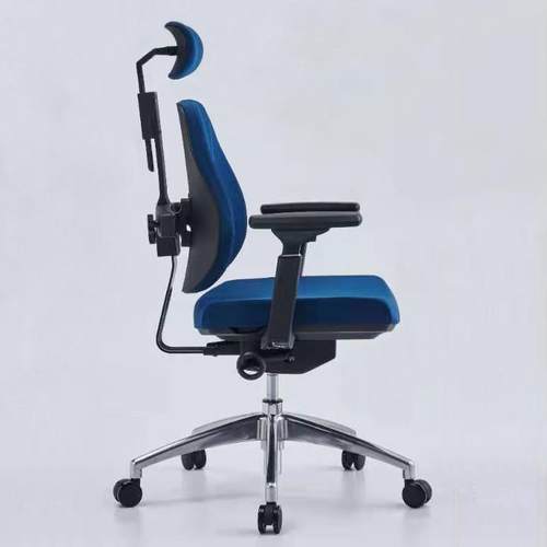 舒适电脑椅办公椅3D升降扶手椅网布铝合金脚活动靠背头枕升降转椅