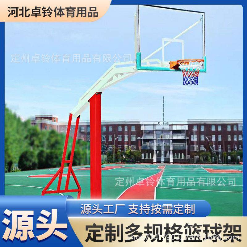 成人户外篮球架可移动标准落地式移动家用学校训练比赛蓝球架子