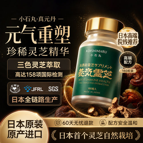 小石丸破壁灵芝孢子粉中老年免疫