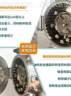 SF-130C车草前药粉齿式粉碎机中碎草粉设备