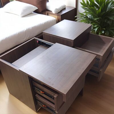 简约暗格床头柜多功能私