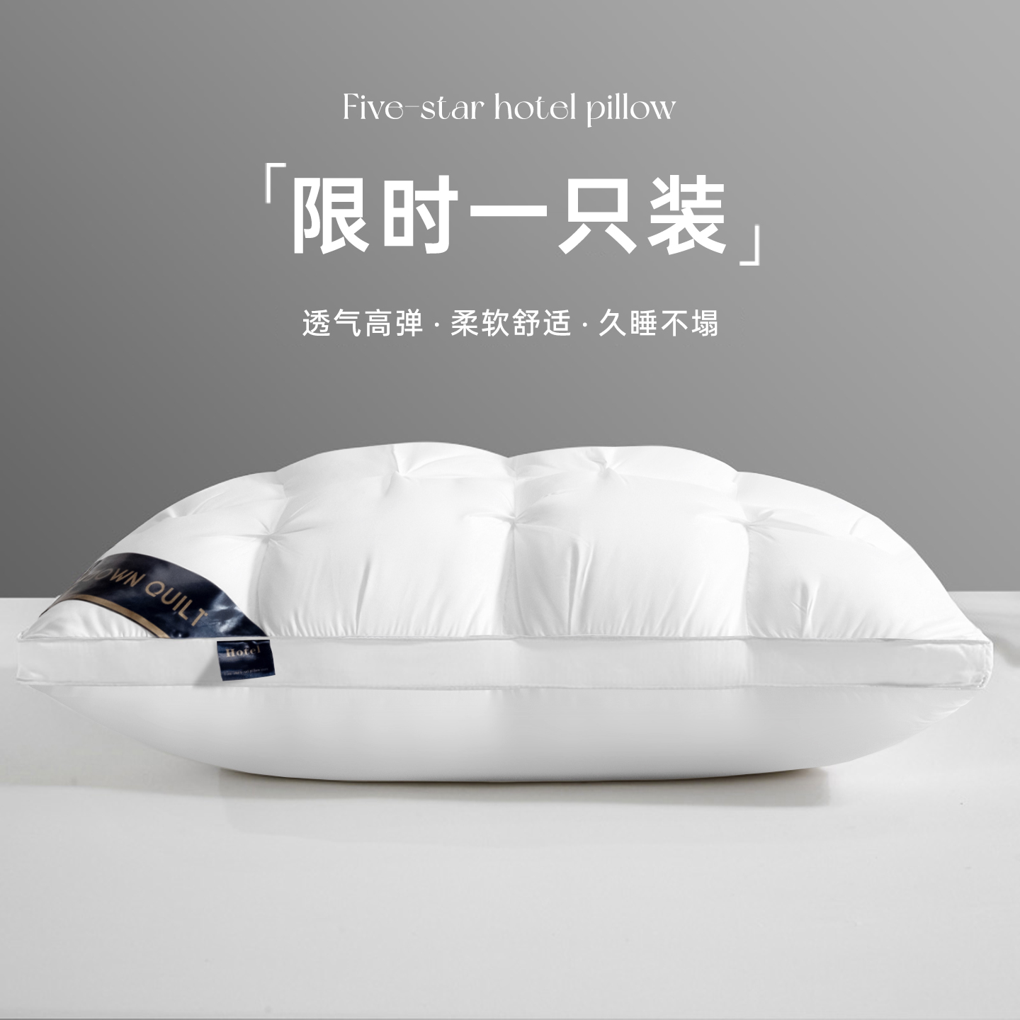 五星级酒店枕头枕芯护颈椎助睡眠枕头男高枕枕芯家用一对枕头枕芯