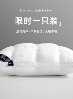 五星级酒店枕头枕芯护颈椎助睡眠枕头男高枕枕芯家用一对枕头枕芯
