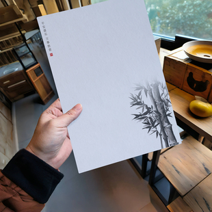 xyf59商务风简约古风国风手写空白卡片超大厚600g艺术纸卡片定制