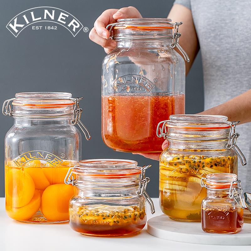 密封罐英国kilner柠檬蜂蜜瓶百香果泡菜坛子食品储物罐防潮玻璃罐