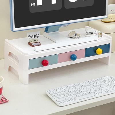 多巴胺双层电脑增高架书桌办公室台式显示器支架收纳架桌面置物架