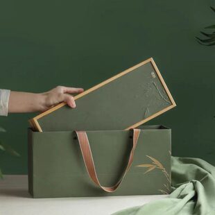 茶叶小泡袋包装盒竹叶青峨眉雪芽包装龙井毛峰茶叶摆泡空礼盒