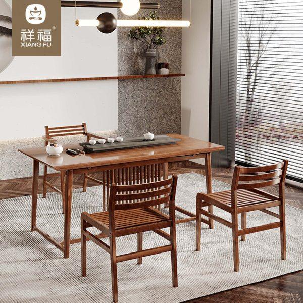 祥福大板茶桌椅组合会客茶台现代茶室家用办公会议室新中式泡茶桌,住宅家具,家用茶台/茶桌,淘宝优惠券,粉丝福利购,淘宝优惠卷