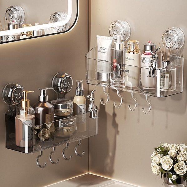 吸盘置物架浴室卫生间挂篮洗漱台墙上壁挂收纳盒免打孔厕所收纳架,家庭/个人清洁工具,浴室角架/置物架,淘宝优惠券,粉丝福利购,淘宝优惠卷