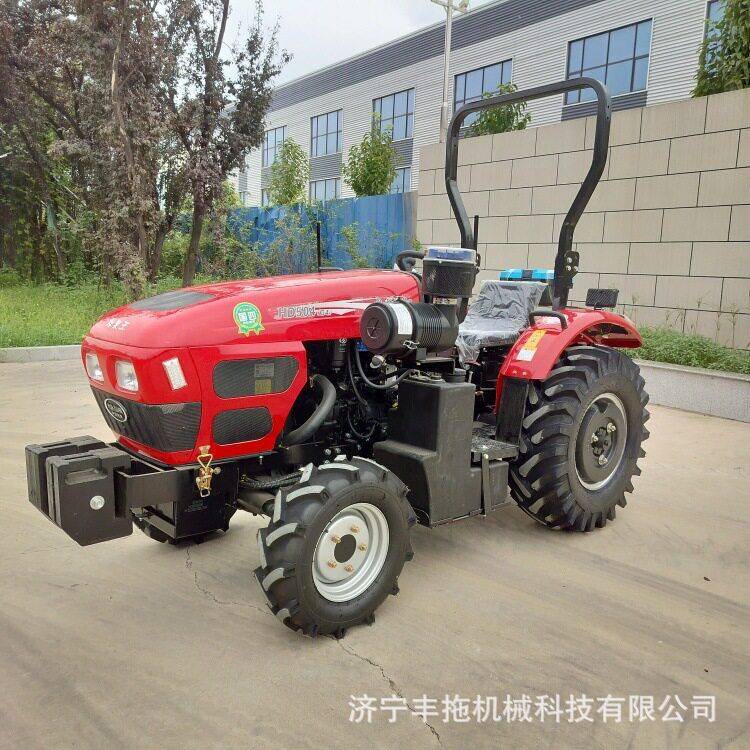 大棚用低矮型洛阳林果王50马力小型多功能柴油农用翻地轮式拖拉机