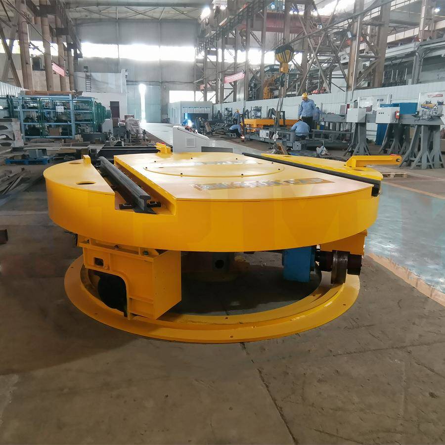 可防爆电动旋转平台可升降无线遥控转盘喷漆喷砂轨道转盘车