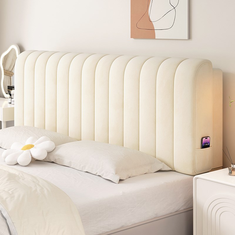 床头靠垫软包卧室大靠背网红小羊绒床头软包榻榻米靠背Y垫定制靠