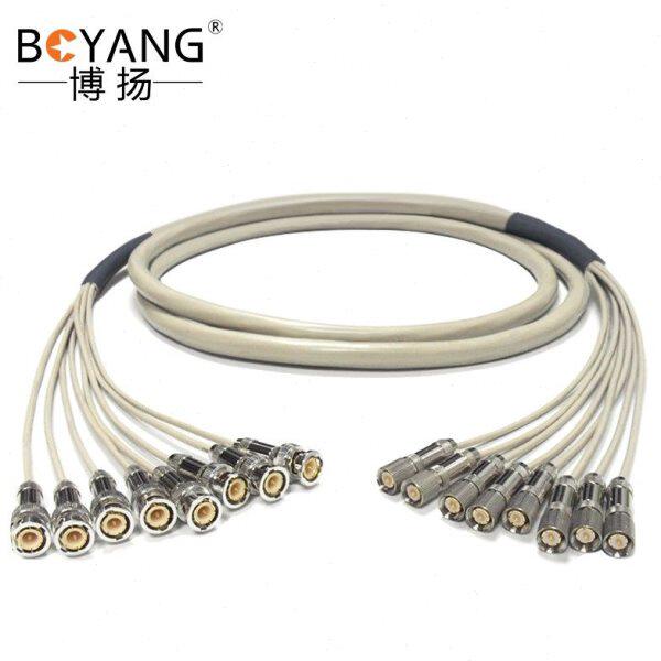 博扬 2M跳线BNC-L9 2M兆E1接头成品跳线syv75-2-1同轴电缆DDF半米