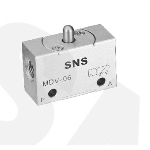 SNS 机械阀 MODEL MDV-06 G1/8  直动式  B-M5 黑 压缩空气阀