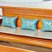 红木沙发菠萝格木客厅实木沙发中式 金花梨木组合五件套新中式 沙发