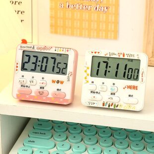 学生用桌面小闹钟计时时钟小型迷你电子钟表宿舍专用静音起床神器