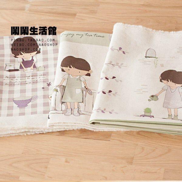 棉麻窗帘沙发桌布手工布料-艾蜜莉午茶时光,居家布艺,海绵垫/布料/面料/手工diy,淘宝优惠券,粉丝福利购,淘宝优惠卷