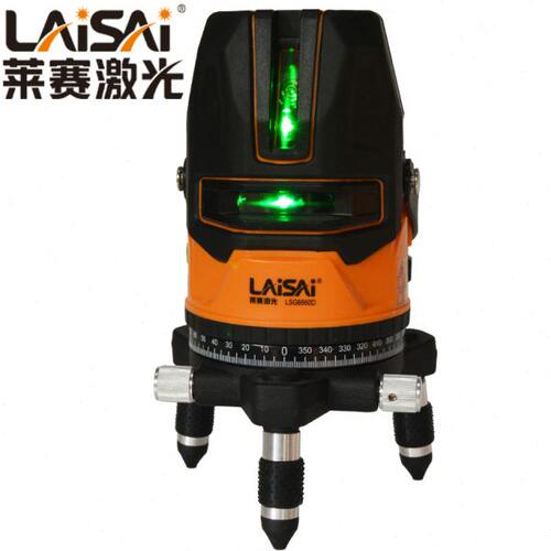 LAISAI莱赛激光6860系列强绿光5线水平线带强光点蓝绿光3线标线仪