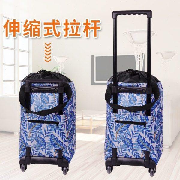 加粗拉杆车便携购物车买菜小拉车家用神器折叠拖车超市轻便手拉车,收纳整理,购物车袋/包,淘宝优惠券,粉丝福利购,淘宝优惠卷