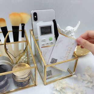 美甲工具笔筒轻奢收纳盒桌面多层盒子网红棉片日式美甲师店铺用品