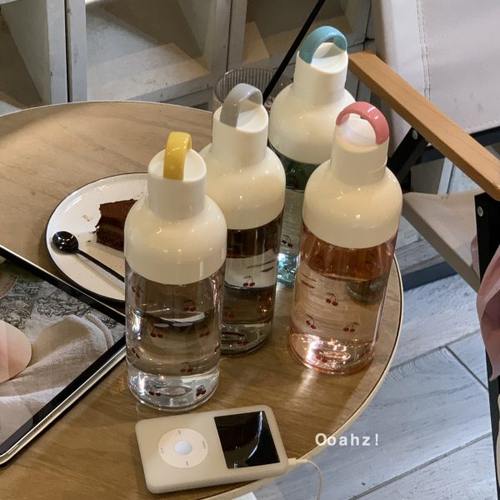 樱桃冷泡杯~出口货tritan料随行水杯 咖啡泡茶大容量可爱便携水壶