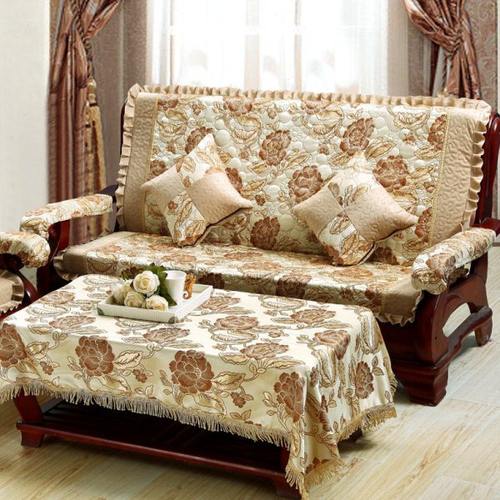 现代中式实木沙发垫防滑红木家具坐垫带靠背高密度海绵四季椅子垫