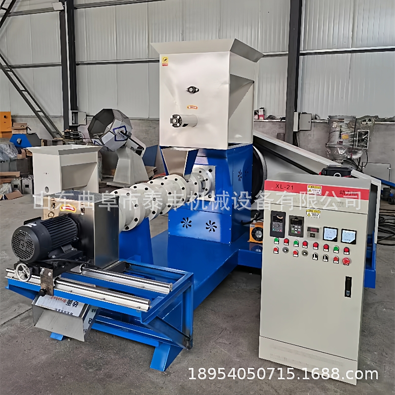 柴油饲料机水产宠物膨化机猫狗粮机鱼饲料颗粒加工设备狗粮自制机