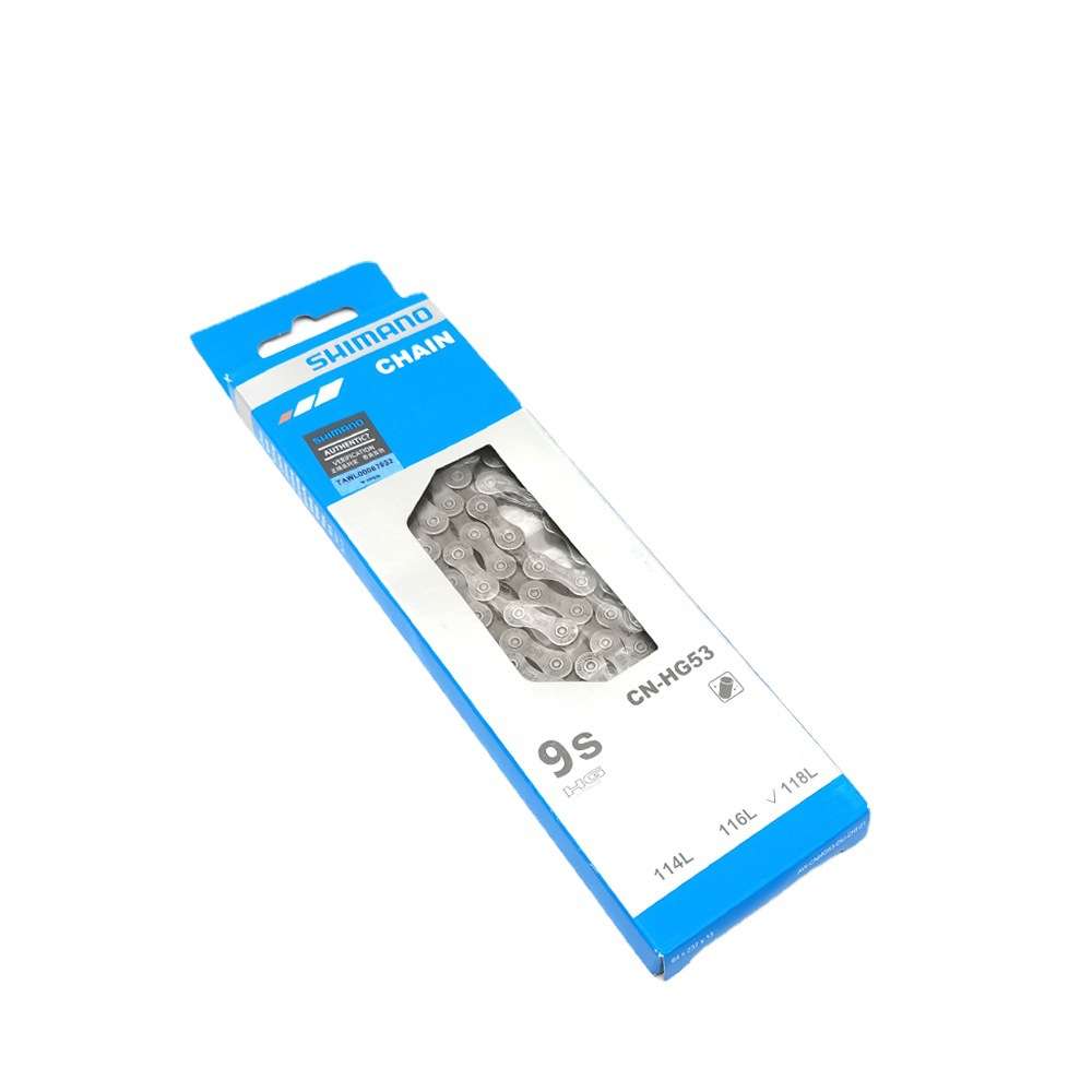 SHIMANO自行车链条HG53山地公路车9速变速耐磨防锈链子118L销钉