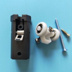 老款折叠门配件吊轮滑轮滚轮厕所玻璃推拉门移门小折叠门五金配件