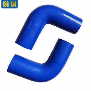 定制汽车动力提升改装耐高温进气管 硅胶90度弯头L型直角中冷管