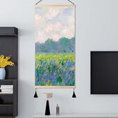 莫奈名画睡莲餐厅装 饰画油画挂画客厅沙发背景墙挂画北欧现代简约