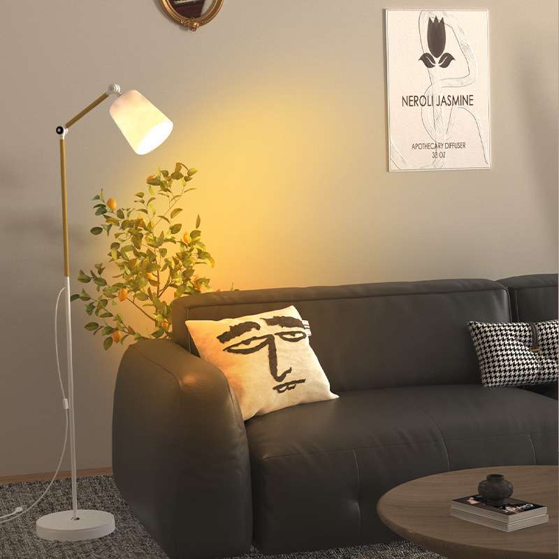 北欧落地灯LED护眼简约现代北欧ins风客厅卧室书房立式落地台灯