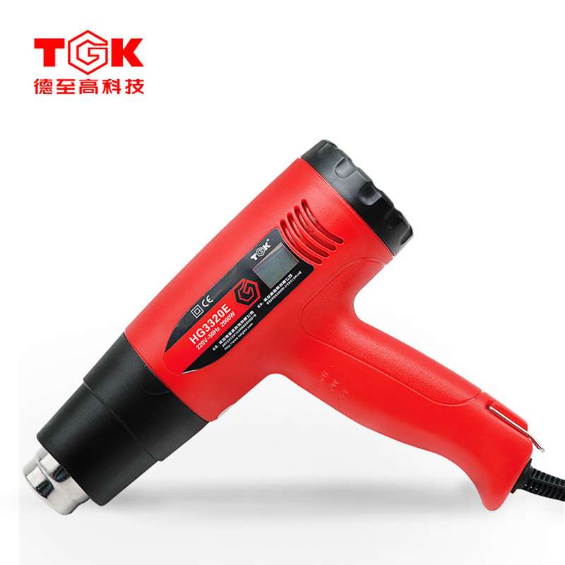 德至高TGK热风枪1600W/2000W数显调温汽车贴膜塑料焊枪热缩管烘枪