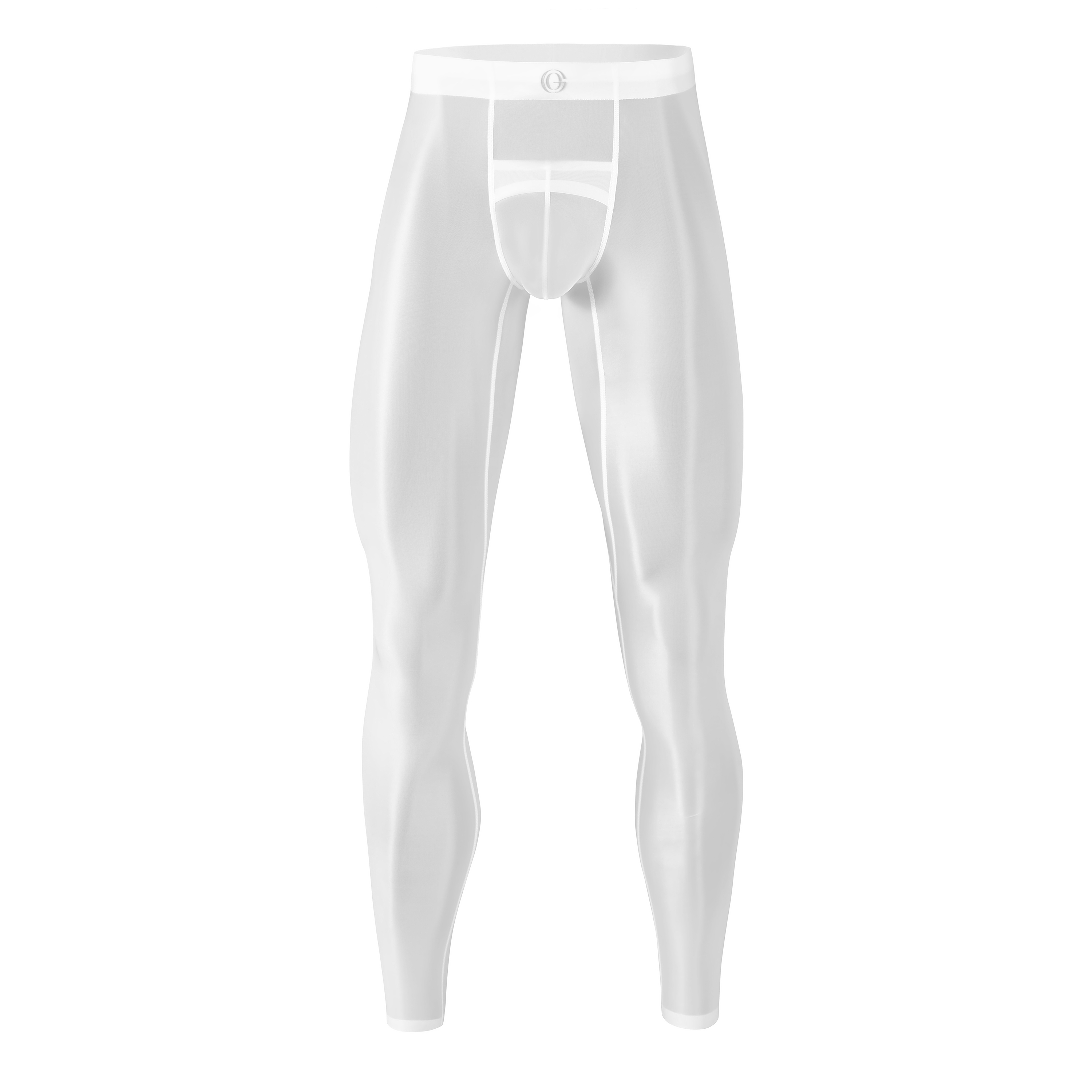 栖光男士九分紧身裤光感超薄透气