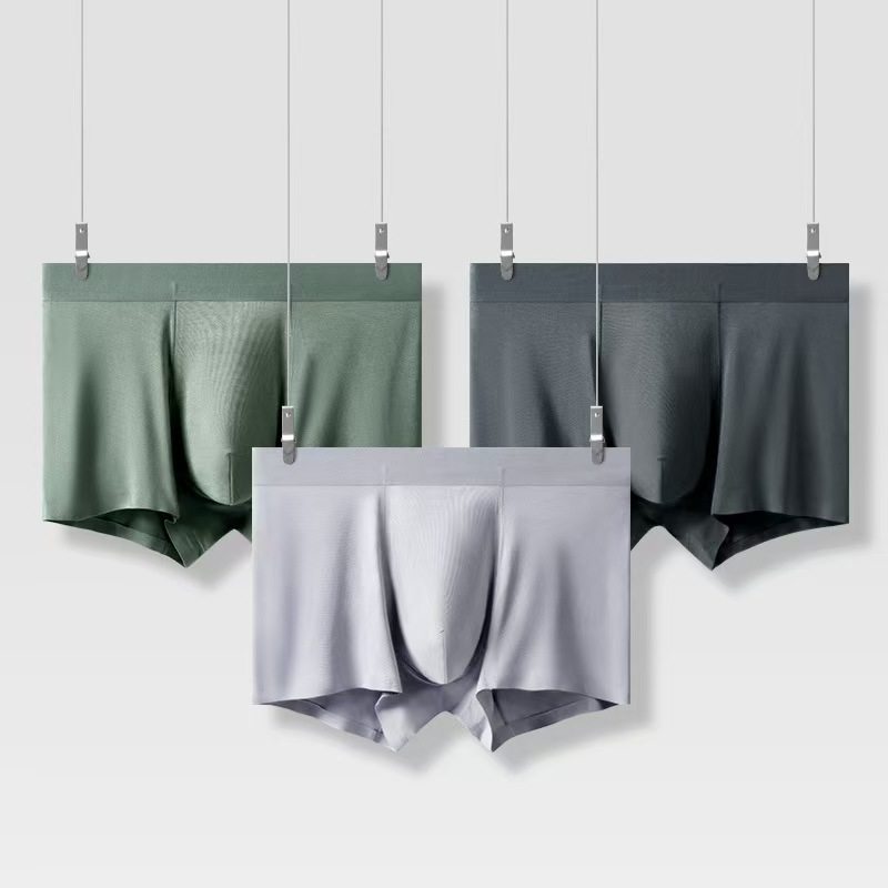 男士内裤男莫代尔纯棉青年运动平角裤男性感短裤四角裤舒适透气潮