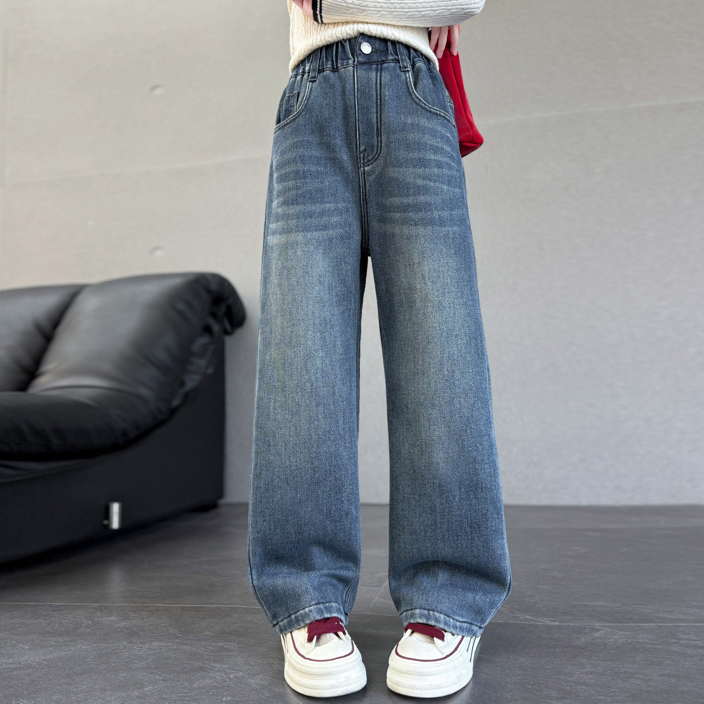 女童裤子2026新款韩系牛仔裤春装超好看女大童儿童洋气时髦休闲裤,童装/婴儿装/亲子装,儿童牛仔裤,淘宝优惠券,粉丝福利购,淘宝优惠卷