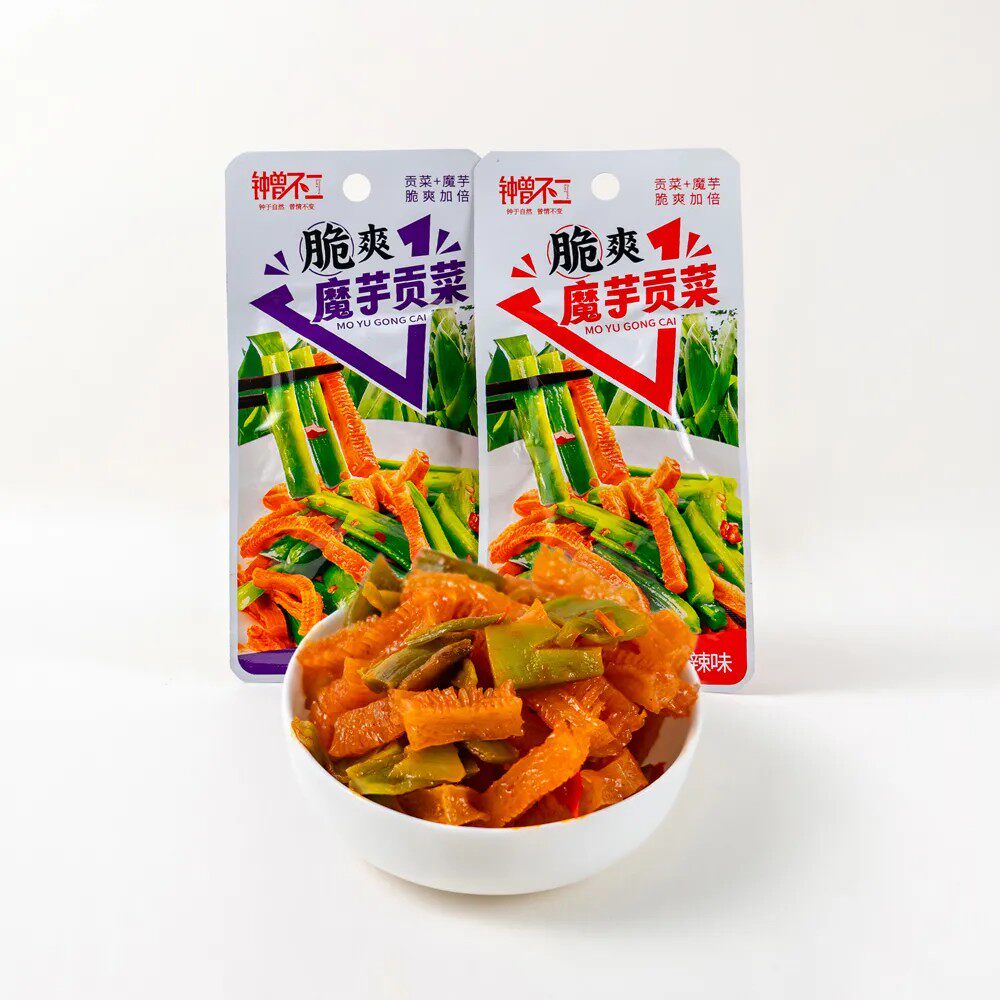 钟曾不二魔芋贡菜15g*20包开袋即食休闲食品爽口下饭贡菜零食小吃
