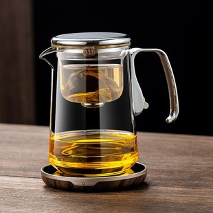 飘逸杯泡茶壶茶水分离杯家用磁吸过滤冲茶器茶具 无杆玻璃内胆新款